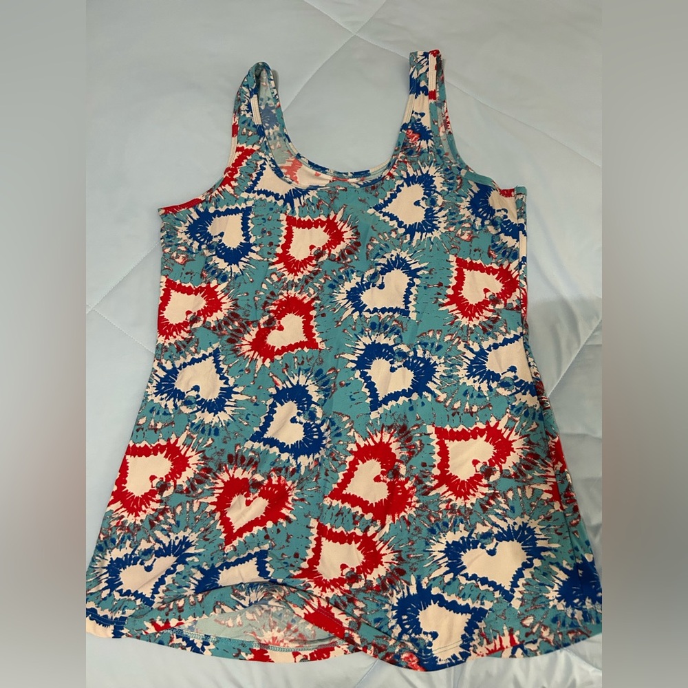 No Boundaries Colorful Tie-Dye Tank Top XXL